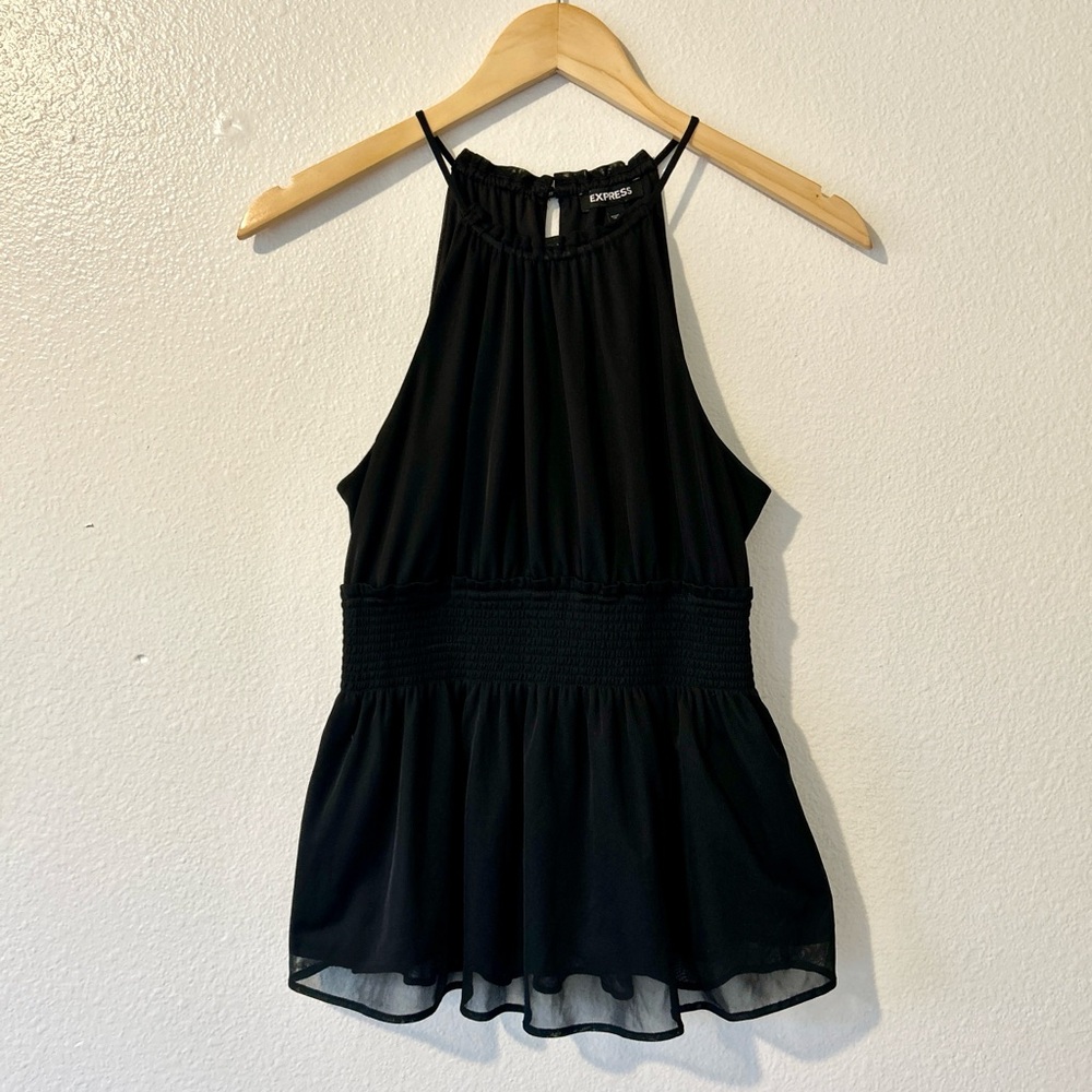 Express Black Peplum top